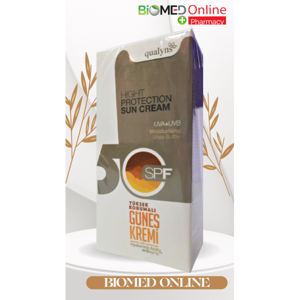Qualyns 50 SPF (High Protection) Sun Cream